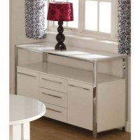 Clearance - Charisma High Gloss 2 Door Sideboard in White