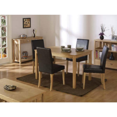 Seconique Ashmere Dining Set with 4 Chairs
