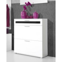 Clearance - Mataro Shoe Cabinet in White - 