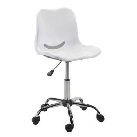 Clearance - Kids White Swivel Chair - 