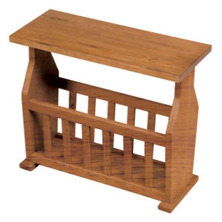 Origin Red Greenwich Oak Magazine Rack - Furniture123