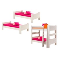 Steens  For Kids Extension Kit - 2 Single Beds To Bunk Bed In Whitewash