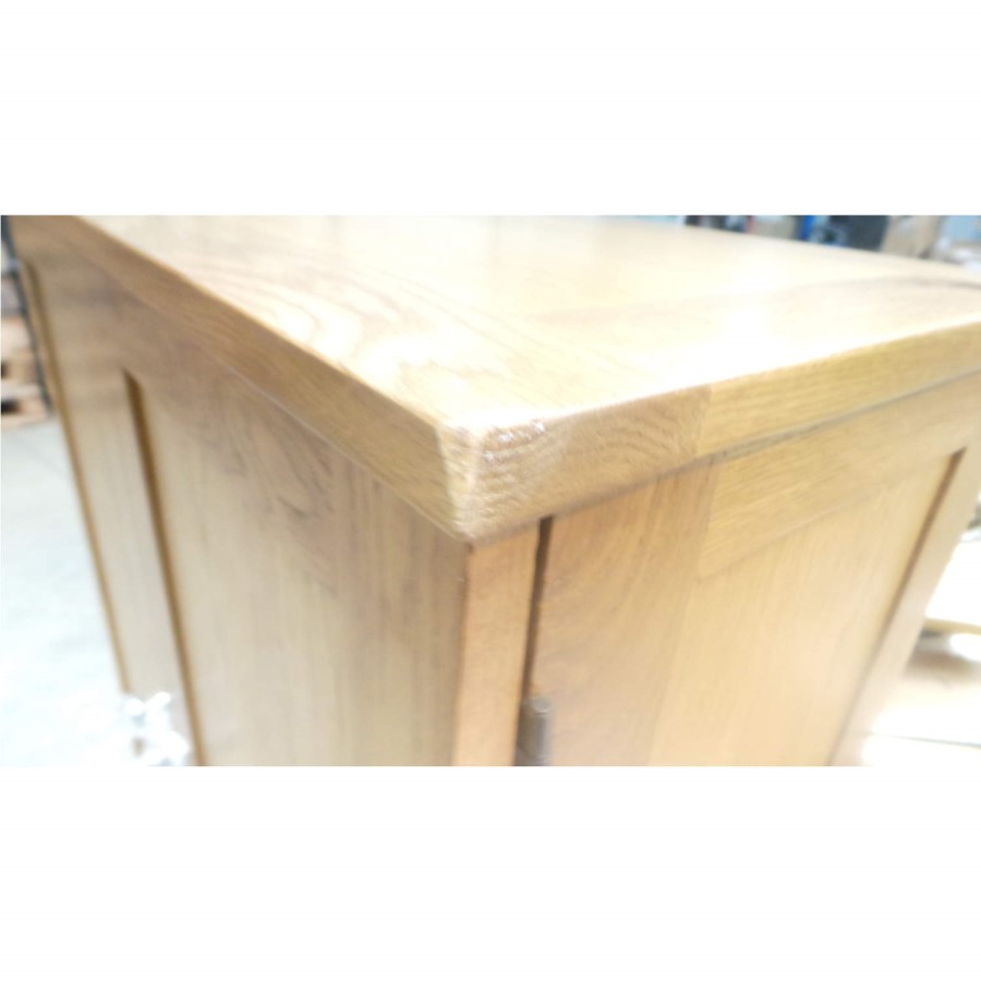 GRADE A2 - Windsor Solid Oak Shoe Cabinet - 15 Pairs