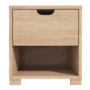 1 Drawer Bedside Table with Oak Finish