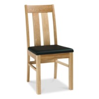 Bentley Designs Lyon Washed Oak Slatted Chair