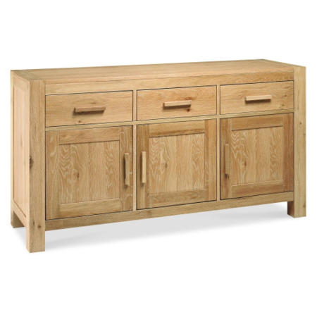 Bentley Designs Lyon Washed Oak Wide Sideboard