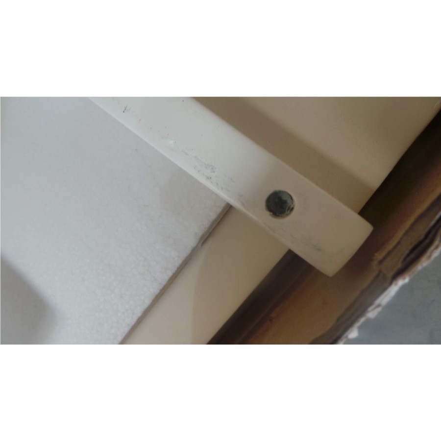 GRADE A2 - Charleston 2 Door 1 Drawer Wardrobe in Stone White and Oak