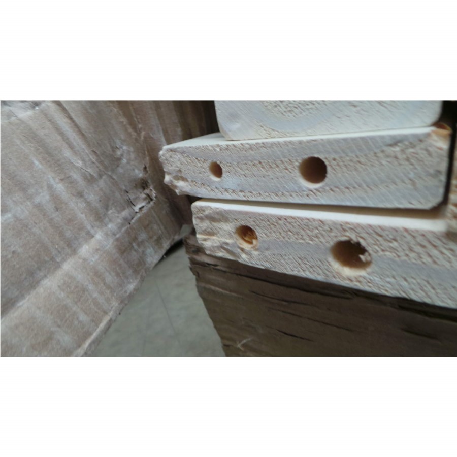 GRADE A2 - Oxford Stone White Single Bunk Bed - Ladder fixes to either side!