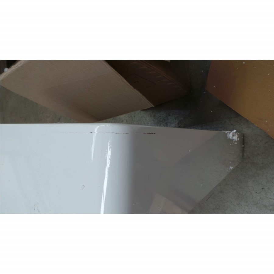 GRADE A2 - Tiffany White High Gloss Rectangular Coffee Table with LED Lighting 