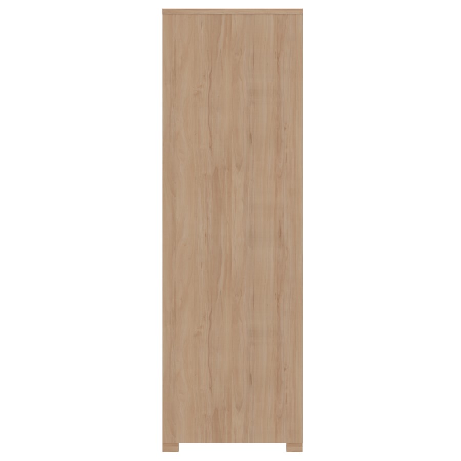 Oak Finish Wardrobe + Single Bed Frame + Bedside Table