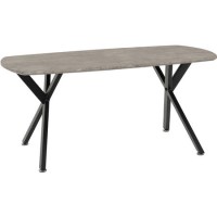 Athens Oval Coffee Table - Concrete Effect 
