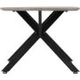 Athens Oval Coffee Table - Concrete Effect 