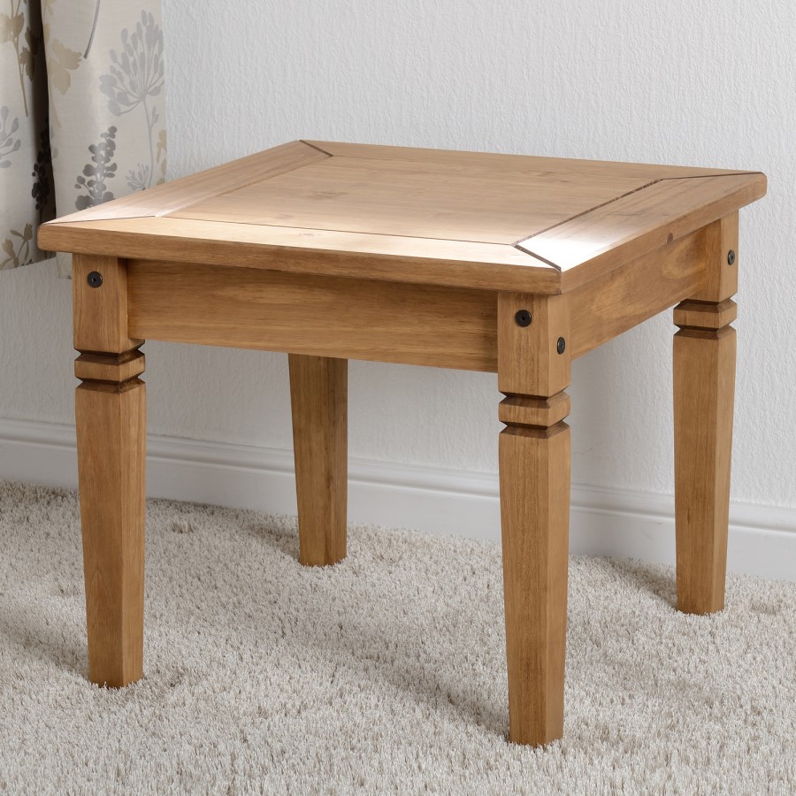 Seconique Salvador Solid Pine Lamp Table