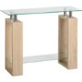 Seconique Milan Console Table in Sonoma Oak Effect and Glass