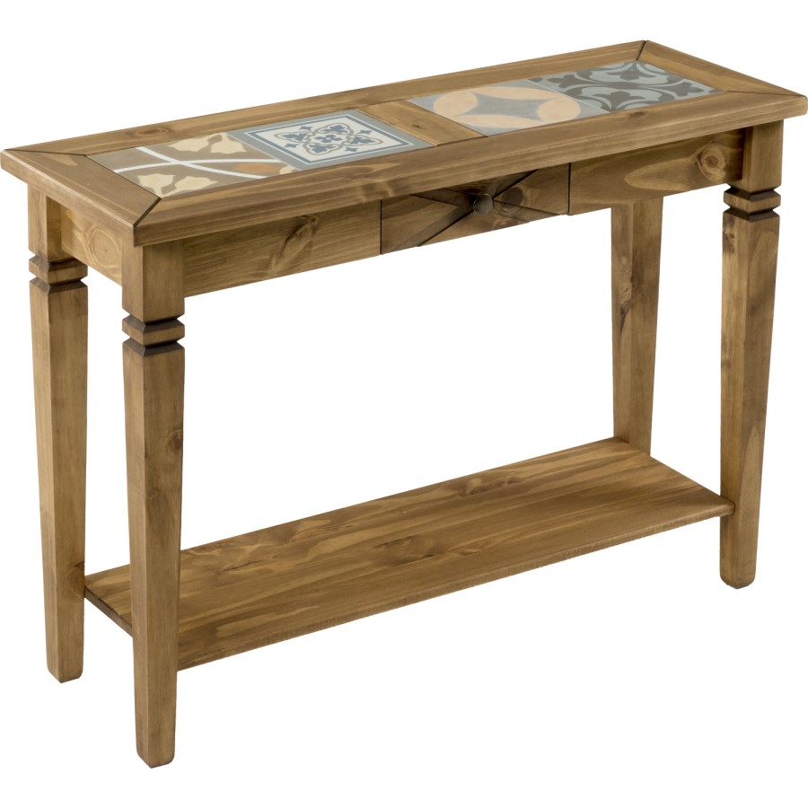Seconique Salvador Tile Top Console Table