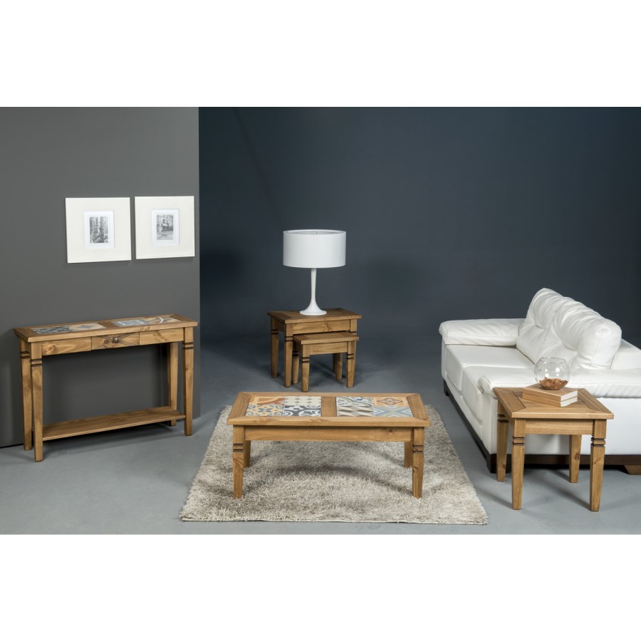 Seconique Salvador Tile Top Console Table