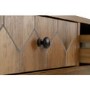 Ottawa Oak Effect & Black 3 Drawer Console Table - Seconique