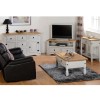 Corona 2 Drawer Flat Screen TV Unit in Grey - TV&#39;s up to 42&quot;