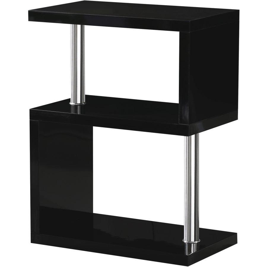 Seconique Charisma lamp table in Black Gloss
