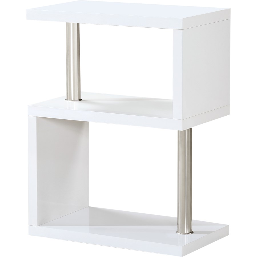 Seconique Charisma lamp table in White Gloss