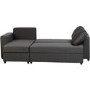 GRADE A2 - Dora Corner Sofa Bed in Dark Grey Fabric