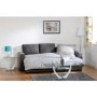 GRADE A2 - Dora Corner Sofa Bed in Dark Grey Fabric