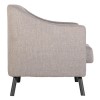Seconique Ashley Upholstered Beige 2 Seater Sofa