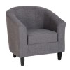 Seconique Tempo Tub Chair in Grey Fabric