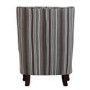 Seconique Sherborne Armchair in Upholstered Stripe Fabric - Grey