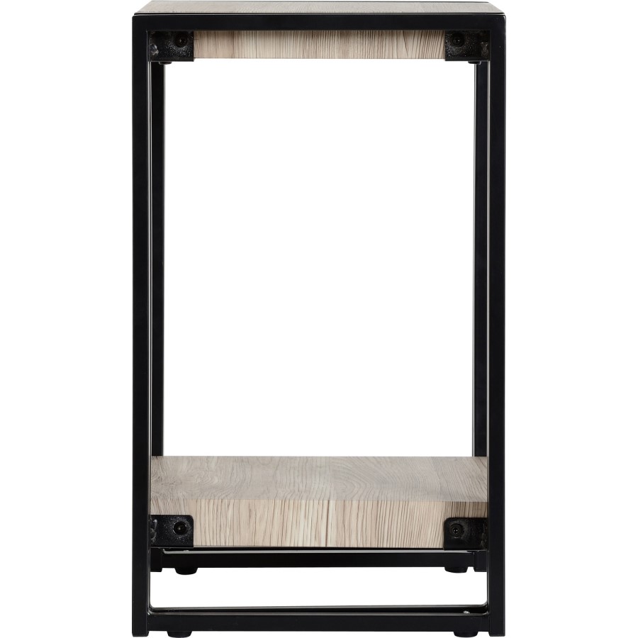 Warwick Low Plant Stand - Oak Effect and Metal