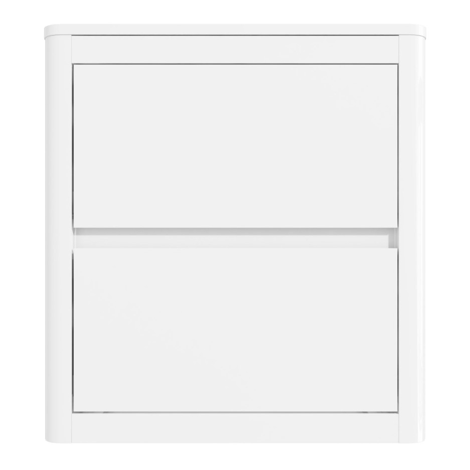 Lexi White High Gloss Bedside Table + Wardrobe + 4 Drawer Chest