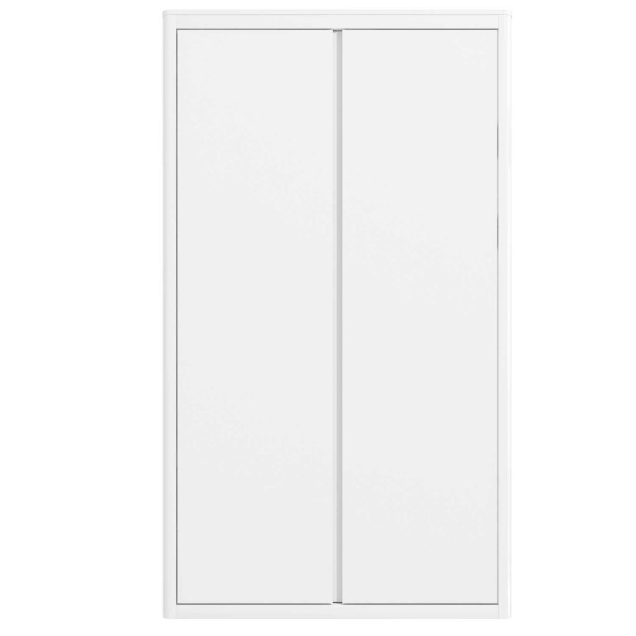 Lexi White High Gloss Bedside Table + Wardrobe + 4 Drawer Chest