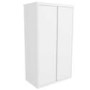 Lexi White High Gloss Bedside Table + Wardrobe + 4 Drawer Chest