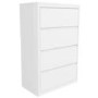 Lexi White High Gloss Bedside Table + Wardrobe + 4 Drawer Chest