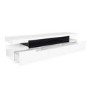 GRADE A1 - Wide White Gloss TV Stand with Storage - TV's up to 85" - Harlow