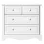 Victoria White 2+2 Chest of Drawers - 4 Drawers