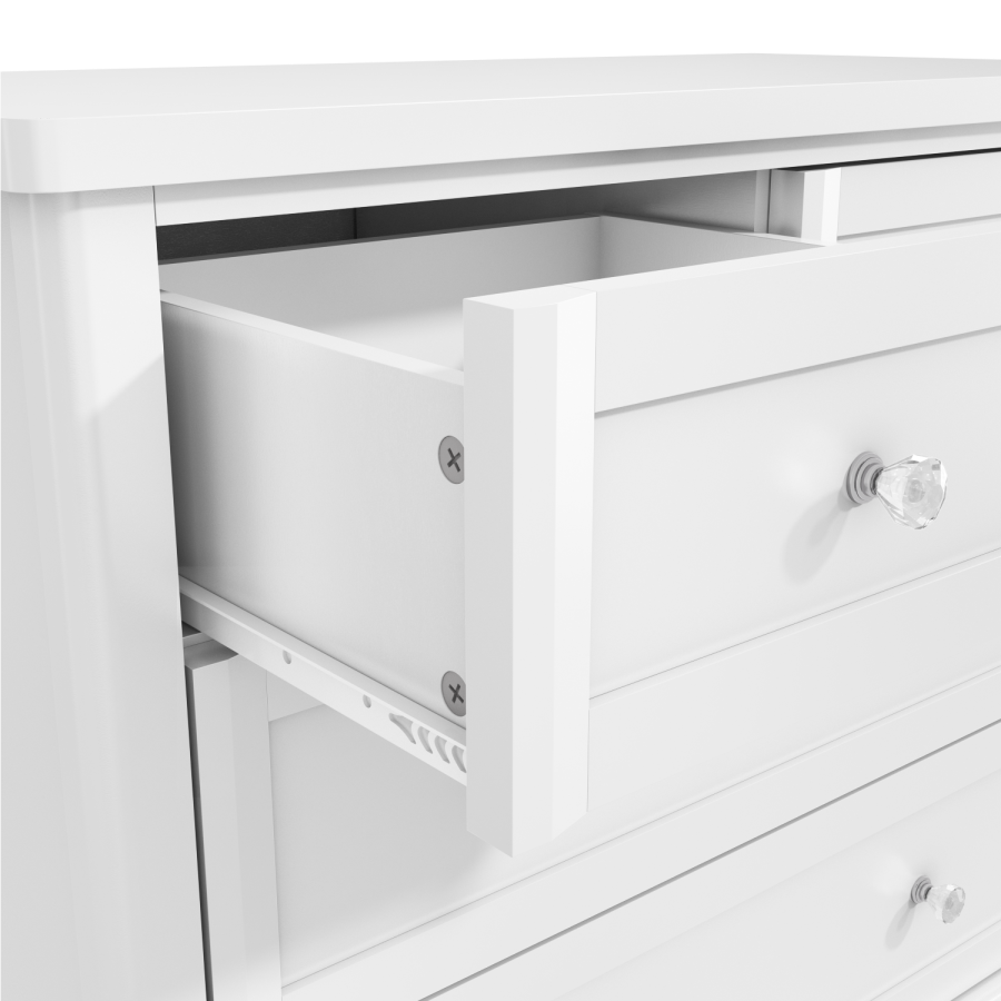 Victoria White 2+2 Chest of Drawers - 4 Drawers