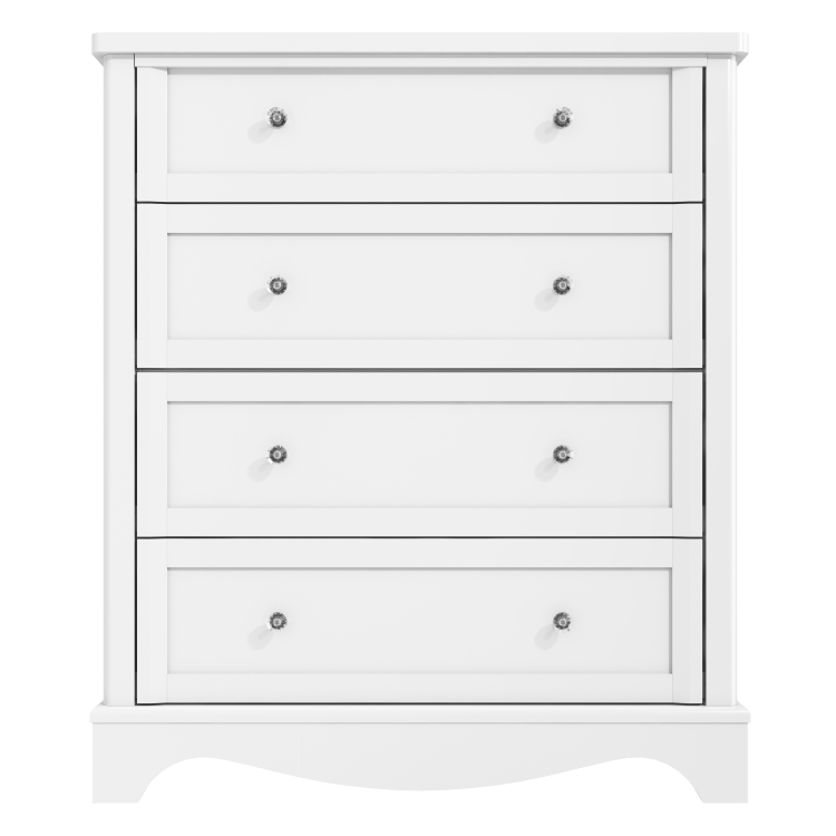 Victoria White 4 Drawer Chest of Drawers