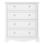 Victoria White 4 Drawer Chest of Drawers