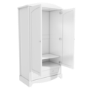 Victoria White Double Wardrobe with Drawer