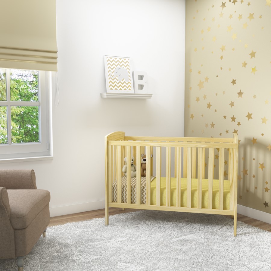 Oscar & Ivy Cot in Natural Pine