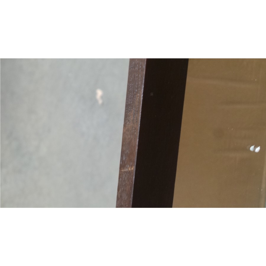 GRADE A2 - Pacific Solid Dark Oak Dressing Table Mirror - Walnut Effect
