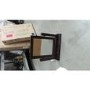 GRADE A2 - Pacific Solid Dark Oak Dressing Table Mirror - Walnut Effect