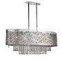 Bar Ceiling Light with Chrome & Crystals - Mica