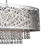 Bar Ceiling Light with Chrome &amp; Crystals - Mica