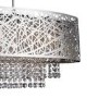 Bar Ceiling Light with Chrome & Crystals - Mica