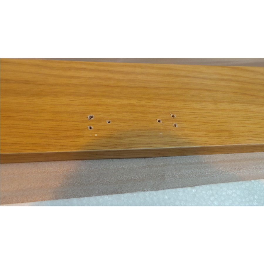GRADE A2 - Julian Bowen Salerno Shaker Solid Oak King Size Bed