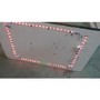 GRADE A3 - Tiffany Black High Gloss Rectangular Coffee Table with LED Lighting