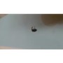 GRADE A2 - Tiffany LED Round Top White High Gloss Coffee Table - 80x80cm
