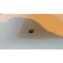 GRADE A2 - Tiffany LED Round Top White High Gloss Coffee Table - 80x80cm